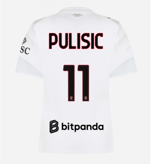 AC Milan Christian Pulisic #11 Bortedrakt Dame 2026-27 Korte ermer AC Milan Christian Pulisic #11 Bortedrakt Dame 2026-27 Korte ermer